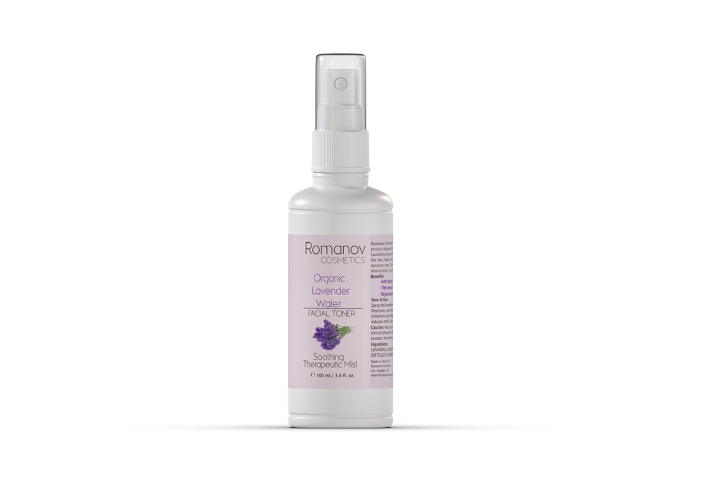 Organic Lavender Water Facial Toner Mist Romanov
